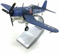 Maquette d'avion l'épour Chelle 1:100 représentant Un F4U l'US Navy Avion Classique la Seconde Guerre Mondiale Modèle réduit Militaire Collection Souvenir pour Offrir Cadeau