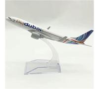 Maquette d'avion l'épour Chelle 1/400 (16 cm) représentant Un Boeing 737 Dubai Airlines avec Support Modèle réduit Alliage moulé sous Pression comme Cadeau