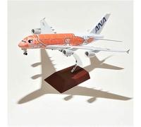 Maquette d'avion l'épour Chelle 1:400 (20 cm) pour Ana Kala A380 Turtle avec Train d'atterrissage Finition Alliage Idéale comme Cadeau(Orange)