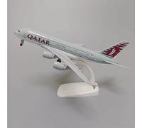 Maquette d'avion pour Airbus A380 d'air Qatar Airways 20 cm Alliage métal moulé sous Pression idéale pour décorer Une bibliothèque ou Offrir Cadeau