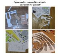 Maquette de bateau de croisière Titanic britannique bricolage jouet en papier, Puzzle de style militaire, cadeau fait à la main, 1:400