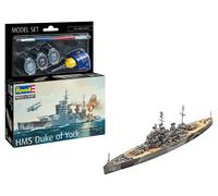Revell Kit de modélisme HMS Duke of York 1:1200 non monté/non peint avec colle Contacta, peintures