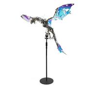 Maquette de dragon 3D en métal, « Dragon Aurora assoiffé de sang, grand modèle mécanique à monter soi-même, avec articulations mobiles et ailes Aurora, modèle en métal pour collectionneurs et amateurs