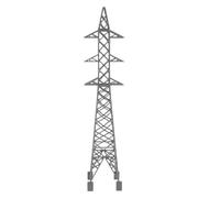 Maquette de Tour Électrique Miniature 1: 150 en Pla pour Décor