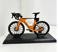Maquette de vélo de tri-Route en Alliage métallique, Miniature Bicyclette de Course articulable, avec Socle d’Affichage, décoration de Bureau, Cadeau Original pour passionnés de Cyclisme，Orange