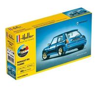 Maquette de voiture - HELLER - Renault R5 Turbo - Bleu - Intérieur - 1/43