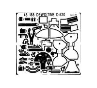 Maquette GENERIQUE MAQUETTE DEWOITINE D-520 TAMIYA 1/48 EDUARD 48188