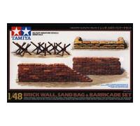Maquette Diorama Brick Wall Sand Bag & Barricade Set |tamiya|32508| 1:48 Maquett