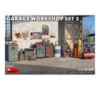 Maquette Diorama Garage Workshop Set 2 |miniart|35668| 1:35 Maquette Char Promo
