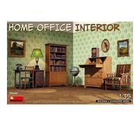 Maquette Diorama Home Office Interior 1/35ème - Mini Art - 35644 - Kit De Modèle En Plastique Non Assemblé