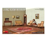 Maquette Diorama Living Room Interior Miniart 35646 1/35ème - Mini Art - Kit De Modèle En Plastique Non Assemblé