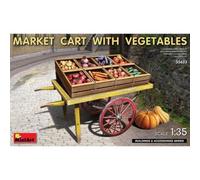 Maquette Diorama Market Cart With Vegetables - Miniart 35623