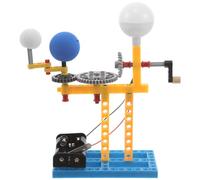 Maquette du Système Solaire Soleil Terre Lune, Modèle Éducatif Manuel | Structure Réaliste en Plastique, Exploration Pratique, Rotation Contrôlée, pour Projets Scientifiques et Apprentissage