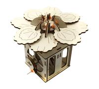Maquette éducative en bois de réincarnations en forme de fleur | Jouet scientifique en bois pour l'apprentissage en laboratoire scolaire et les amateurs