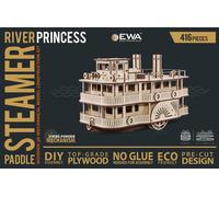 Maquette En Bois 3d Bateau À Vapeur