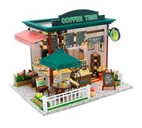 Maquette en bois 3d coffee time 20x16x16 cm.