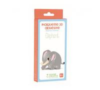 Maquette en Bois 3D Élégante : Éléphant à Assembler pour Enfants
