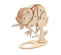 Maquette en Bois 3D - Panda - 35 pièces - 10 x 8,5 x 3,5 cm - Puzzle 3D Animal Sauvage, Animaux Jungle