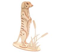 Maquette en Bois 3D - Suricate - 40 pièces - 8,5 x 13 x 4 cm - Puzzle 3D Animal Sauvage, Animaux Exotiques