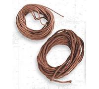 Maquette en bois - Fil de coton marron : Diamètre 2 mm