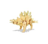 Maquette en bois - puzzle 3D - Stégosaurus - capteur de son pour marcher et grogner