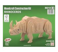 Maquette en bois - Rhinocéros Marron G