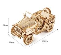 Maquette en bois - ROBOTIME - Jeep - 369 pièces - A monter soi-même - Mixte