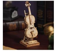 ROBOTIME Puzzle 3D en bois Violoncelle TG411 58 pièces à monter soi-même Beige/Multicolore