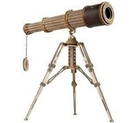 Maquette en bois Rokr Lunette astronomique Marron G