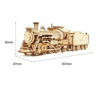 ROBOTIME Maquette train en bois – 308 pièces – Multicolore – Enfant mixte