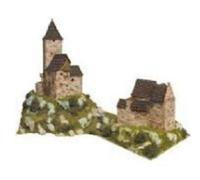 Maquette en cÃƒ©ramique - Diorama : Grand et petit refuges by Aedes Ars