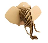 Maquette En Carton À Assembler Trophée Eléphant 77 Cm