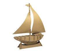 Maquette En Carton Bateau Voilier 36 X 45 X 10 Cm