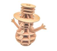 Maquette En Carton Bonhomme De Neige 13x13cm