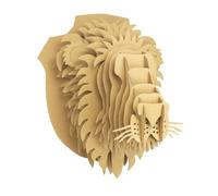 MÉGACRÉA Maquette en Carton Trophée Lion 25 x 32 x 24 cm