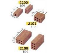 Maquette en céramique : accessoires : 100 briques : 1/10 aedes G