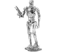 Maquette en métal Metal Earth ICONX - Terminator T-800 - Blanc - ~100 pièces