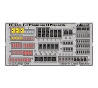 MAQUETTE F4 PHANTOM II PLACARDS /48 EDUARD FE243 G