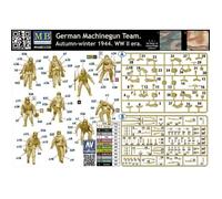 Maquette figurine - MASTER BOX LTD - 35220 - 1:35 - 5 figurines - Équipe mitrailleuse allemande (Automne-hiver 1944)