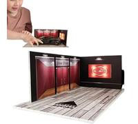 Maquette Garage LED - Diorama Parking Echelle 24e, Vitrine Acrylique Verrouillee, Scene Exposition avec Eclairage | Presentation Murale pour Salon Chambre Modeles Reduits