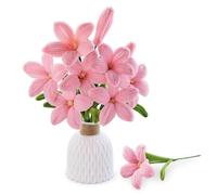 Maquette green slide - bouquet de fleurs - diy - lys roses - vase plastique