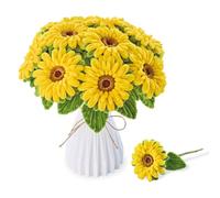 Maquette green slide - bouquet de fleurs - diy - tournesols - vase plastique