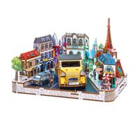 Maquette green slide - puzzle paysages célèbres - paris - led - 222 pièces
