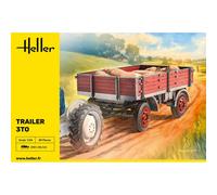 Maquette Heller 1:24 Trailer 3to, Remorque 3 Tonnes Polyvalente Des Années 1940,