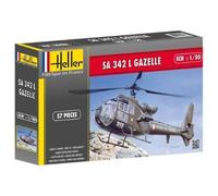 Maquette HELLER 80486 - Aviation - Hélicoptère SA 342 GAZELLE - 57 pièces