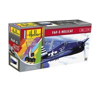 Maquette - Heller - Avion - Starter Kit - F6F-5 Hellcat