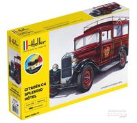Maquette - HELLER - Citroën C4 - Matériaux mixtes - Rouge - XXième siècle