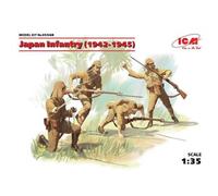 Maquette - ICM - Figurine Infanterie japonaise (1942-1945) - Échelle 1/35 - Plastique - Mixte