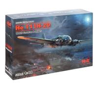 Maquette - ICM - ICM48264 1:48-HE 111H-20 - Bomber allemand - Seconde Guerre mondiale - Détails fidèles