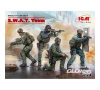 Maquette Icm - S.W.A.T. Team (4 Figures) - 1/24 - Ds2401-Breizh-Modelisme